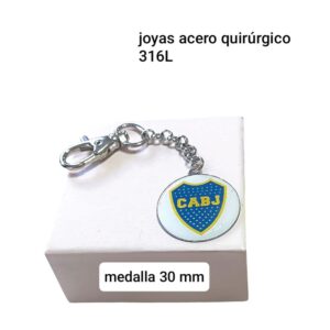 Llaveros medalla 30 mm🔵