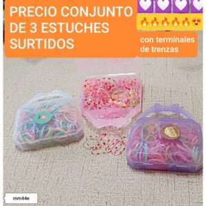 44e.precio conjunto de 3 estuches surtidos