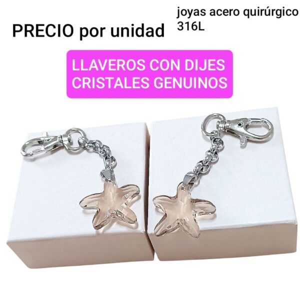 Llaveros cristal
