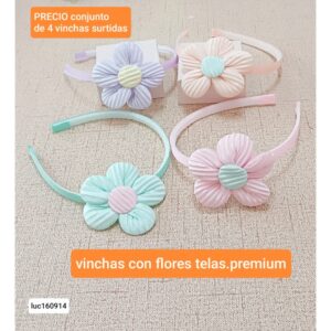 PRECIO conjunto de 4 vinchas surtidas160914