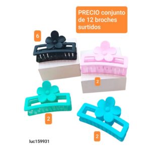 Luc159931.precio conjunto de 12 broches surtidos