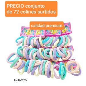 Luc160205.precio conjunto de 72 colines surtidos