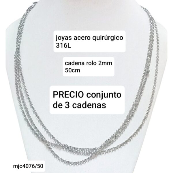 Mjc4076/50.precio conjunto de 3 cadenas