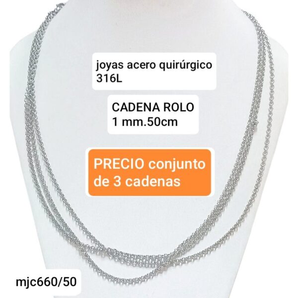 Mjc660/50cm.precio conjunto de 3 cadenas