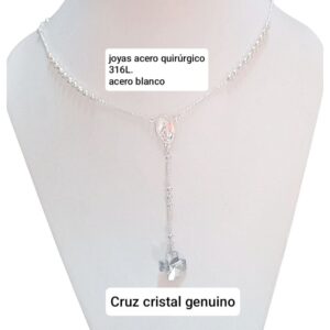 Rosario cristal genuino