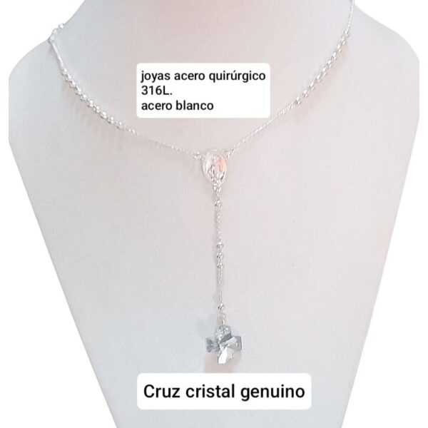 Rosario cristal genuino