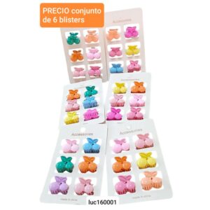 Luc160001.precio conjunto de 6 blisters surtidos