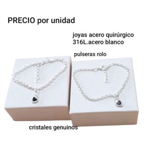 Pulseras💟 colores surtidos precio por unidad