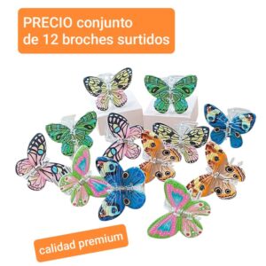 PRECIO conjunto de 12 broches surtidos