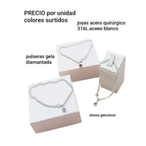 Pulseras .PRECIO por unidad colores surtidos
