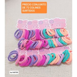 Luc160705.precio conjunto de 72 colines surtidos