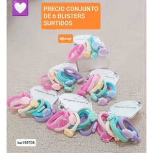 Luc159708.precio conjunto de 6 blisters surtidos