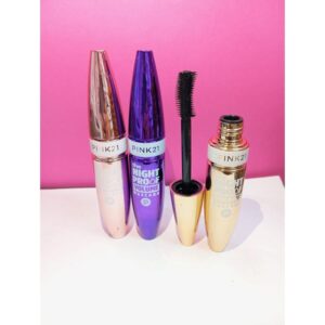 3 unidades de máscara de pestañas negra pink 21