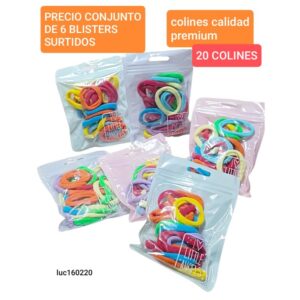 Luc160220.precio conjunto de 6 blisters surtidos
