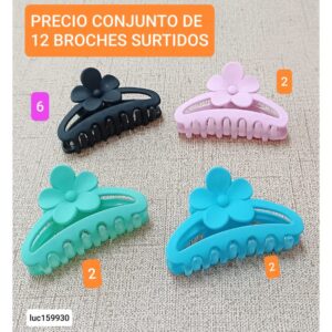 Luc159930.precio conjunto de 12 broches surtidos