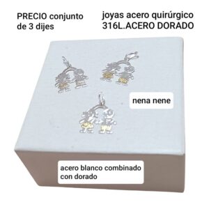 PRECIO conjunto de 3 dijes nene.nena