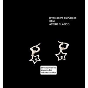 Lucmd estrella con strass.colores surtidos