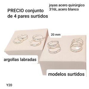 Y30.precio conjunto de 4 pares surtidos