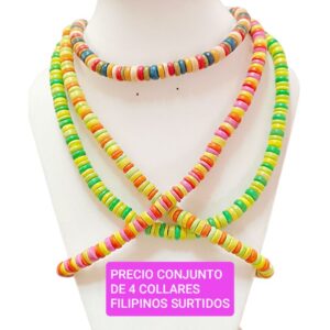 Collares filipinos.precio conjunto de 4 collares surtidos