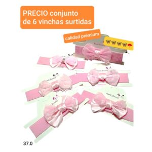 PRECIO conjunto de 6 vinchas surtidas