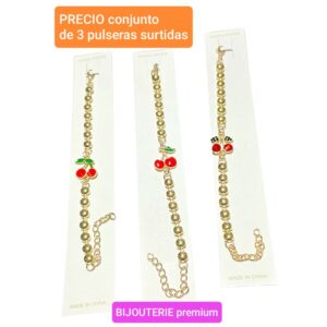 PRECIO conjunto de 3 pulseras surtidas