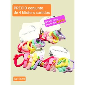 Luc159703.precio conjunto de 4 blisters surtidos