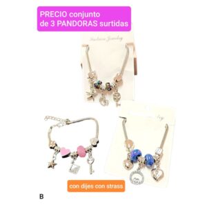 B.precio conjunto de 3 PANDORAS surtidas