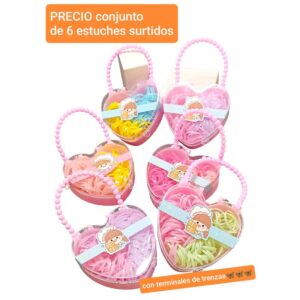 PRECIO conjunto de 6 estuches surtidos