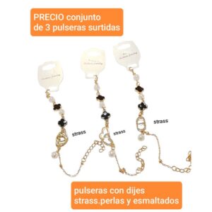 PRECIO conjunto de 3 pulseras surtidas