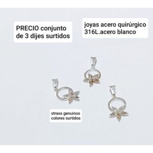 PRECIO conjunto de 3 dijes surtidos