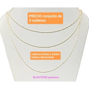 PRECIO conjunto de 3 cadenas italianas
