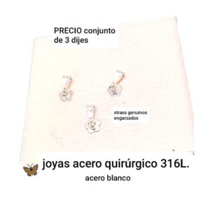 PRECIO conjunto de 3 dijes luc md