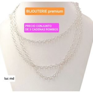 PRECIO conjunto de 3 cadenas rombos