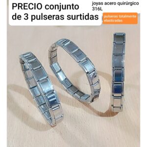 PRECIO conjunto de 3 pulseras surtidas