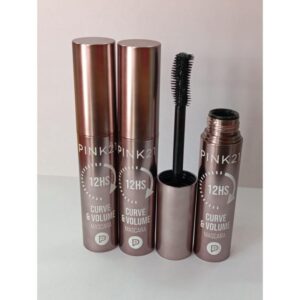 3 unidades de mascara de pestañas pink 21 ( negra)