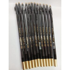 12 unidades de lápiz de ojos negro pink 21