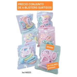 Luc160222.precio conjunto de 6 blisters surtidos
