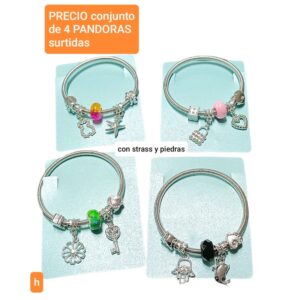 H.precio conjunto de 4 PANDORAS surtidas