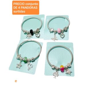 E.precio conjunto de 4 PANDORAS surtidas