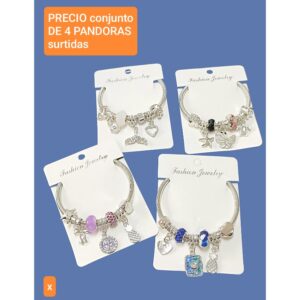 X.precio conjunto de 4 PANDORAS surtidas