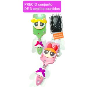 PRECIO conjunto de 3 cepillos surtidos