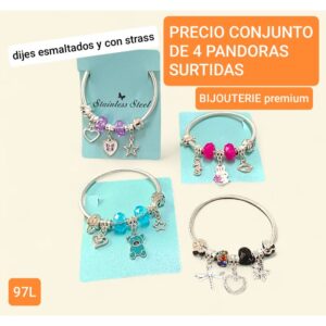 97L.precio conjunto de 4 PANDORAS surtidas