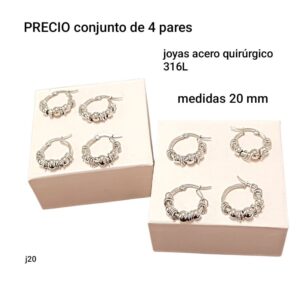 J20.precio conjunto de 4 pares