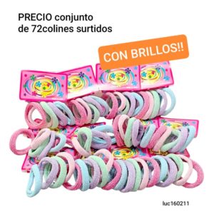 Luc160211.precio conjunto de 72 colines surtidos