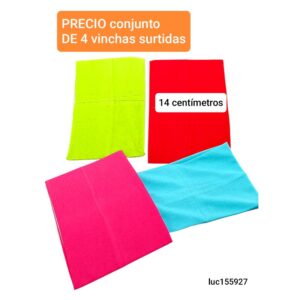 Luc155927.precio conjunto de 4 vinchas surtidas