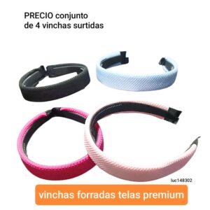 Luc148302.precio conjunto de 4 vinchas surtidas