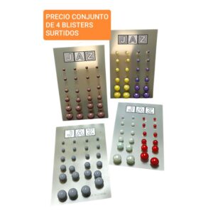 PRECIO conjunto de 4 blisters surtidos