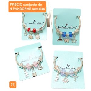 97j.precio conjunto de 4 PANDORAS surtidas
