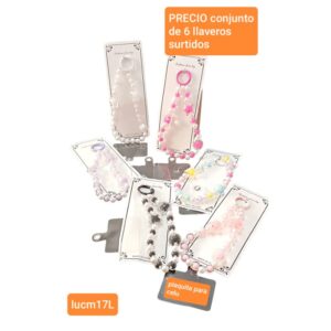 Lucm17L.precio conjunto de 6 llaveros surtidos