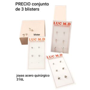 PRECIO conjunto de 3 blisters